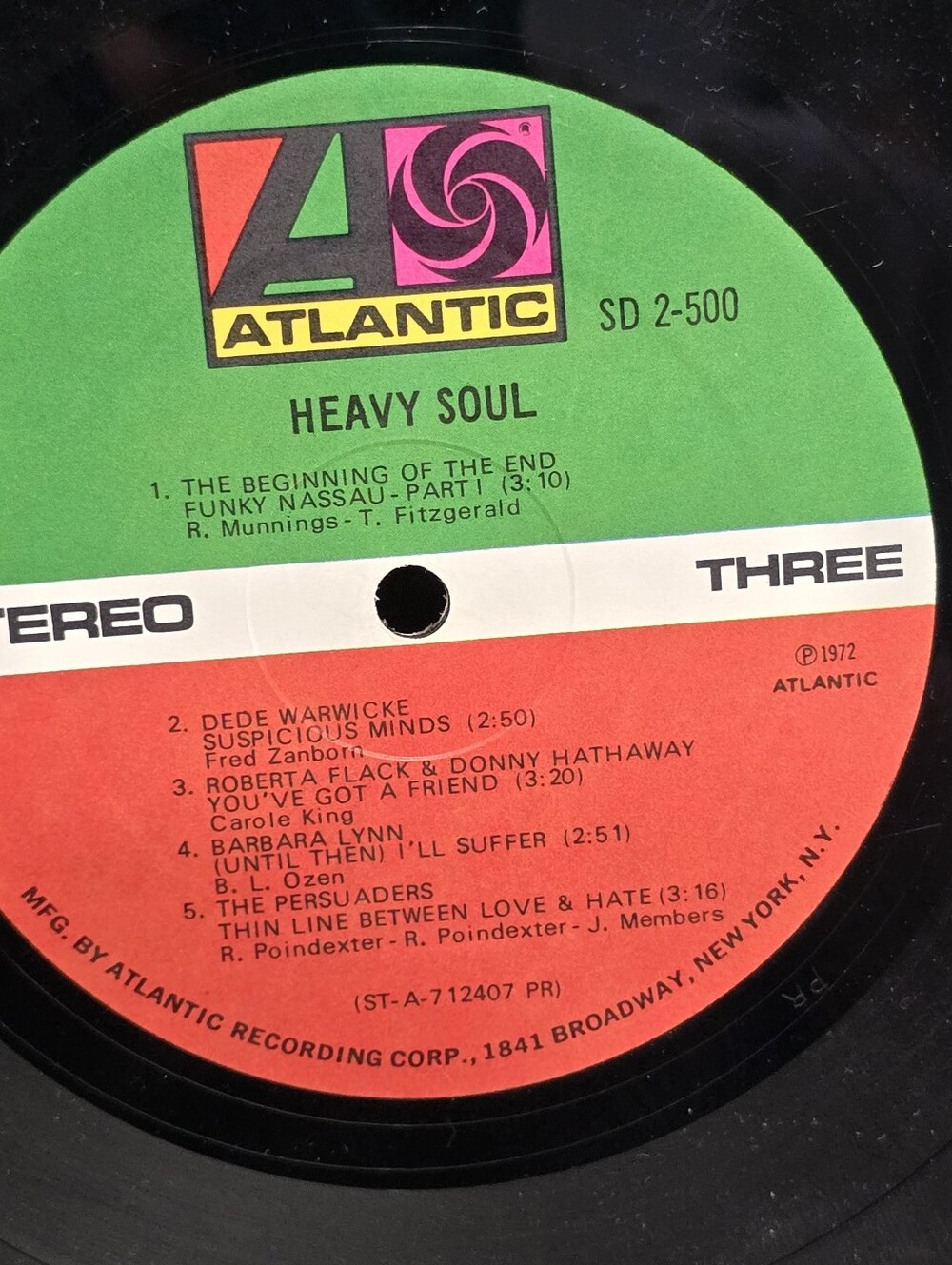 HEAVY SOUL various artists 1972 2x Vinyl LP Compilation Atlantic SD 2-500 Funk - Picture 12 of 13